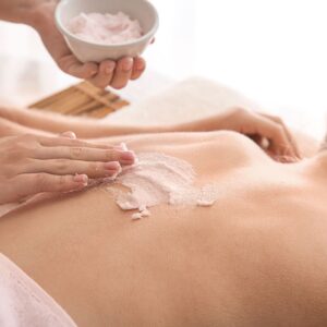 Exfoliante corporal + envoltura + nutrición + masaje